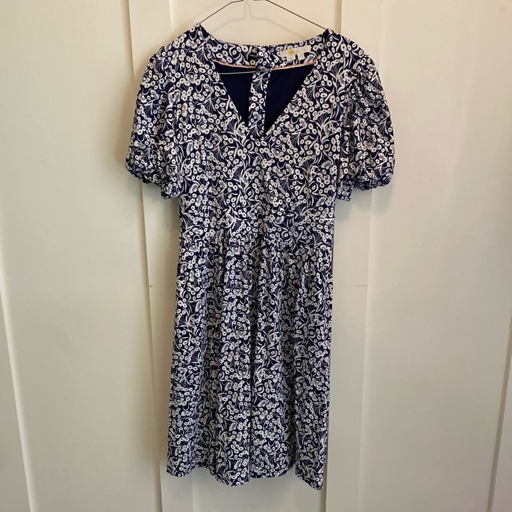 Boden Back Detail Jersey Mini Dress